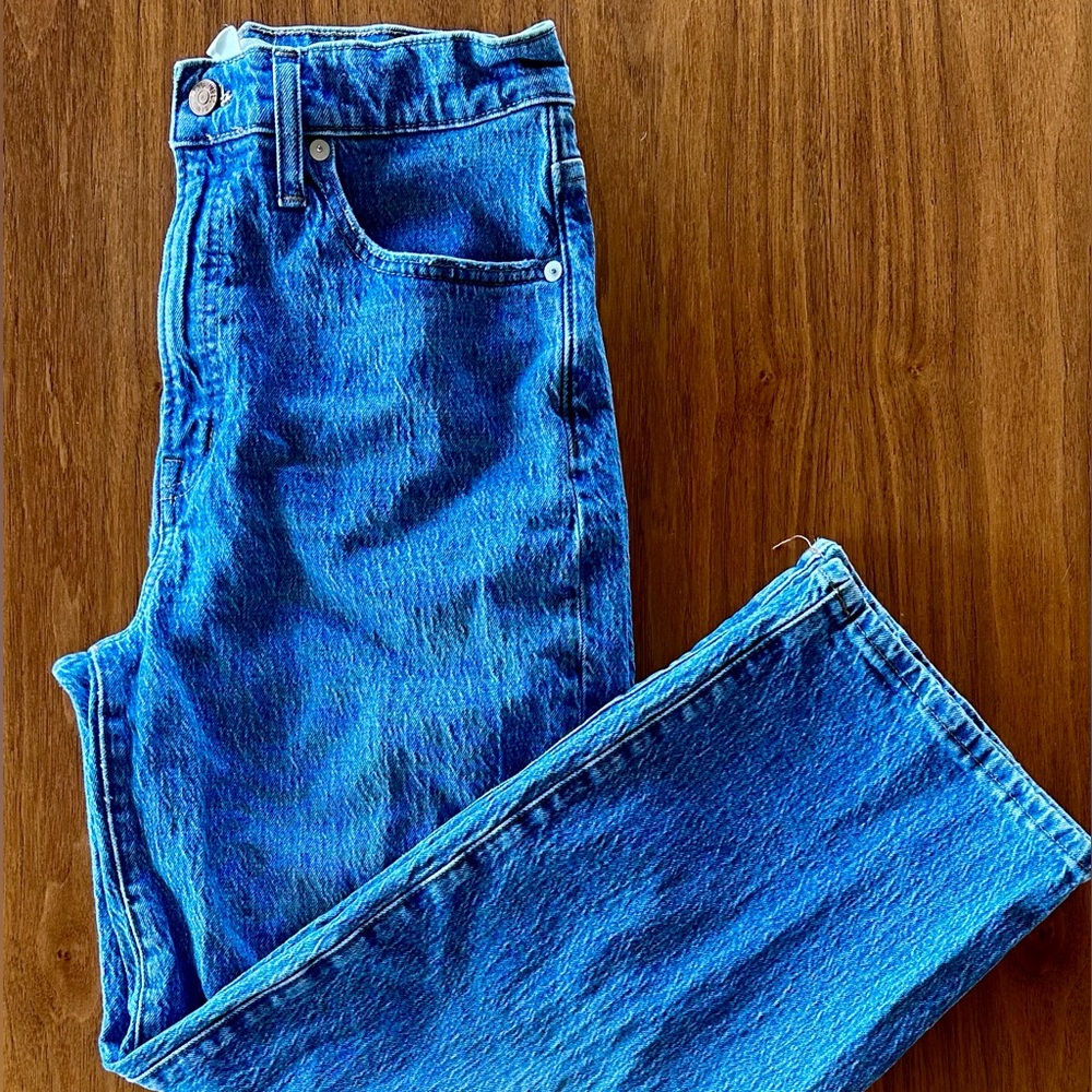 Madewell Perfect Vintage Wide-leg Crop Jean- size 28